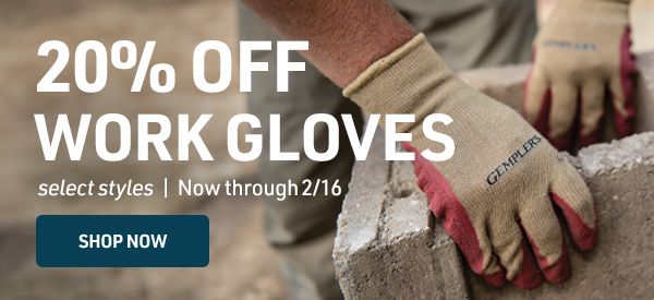 20% off Work Gloves