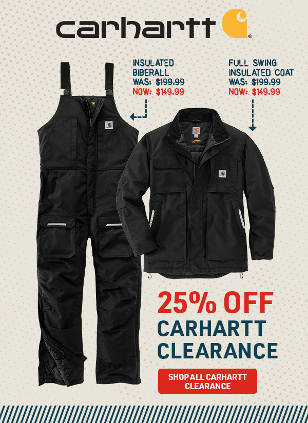 Carhartt Clearance - 25% Off