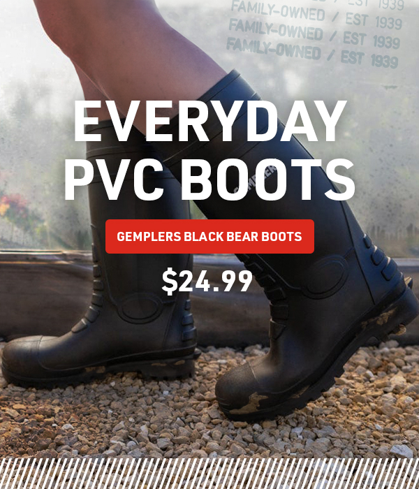 Gemplers Everyday PVC Boots, $24.99.