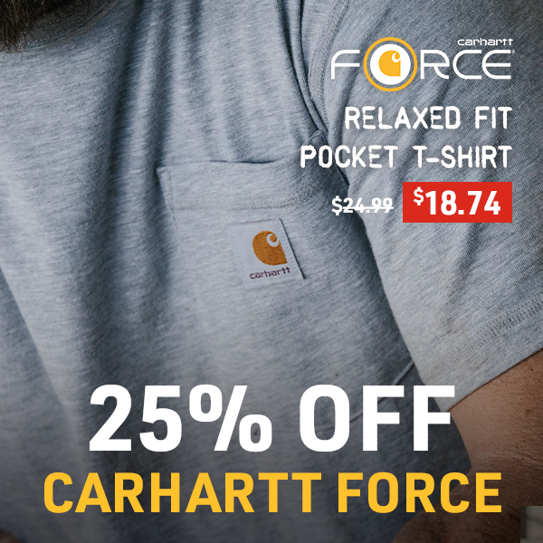 25% Off Carhartt Force