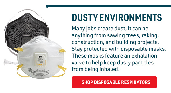 DUSTY ENVIRONMENTS - SHOP DISPOSABLE RESPIRATORS