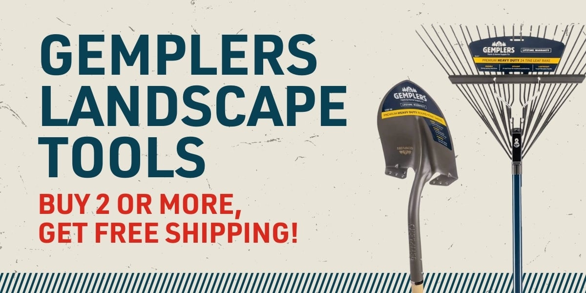 Free shipping on Gemplers landscape tools