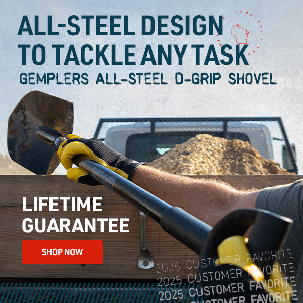 ALL-STEEL DESIGN TO TACKLE ANY TASK - Gemplers All-Steel D-Grip Shovel