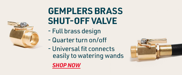 Gemplers Brass Shut-Off Valve with Universal Fit