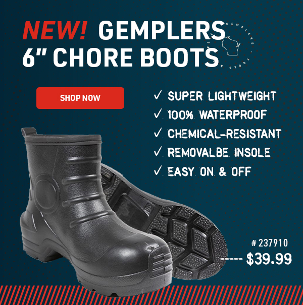 NEW! Gemplers 6" Chore Boots
