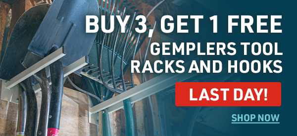 BUY 3, GET 1 FREE - GEMPLERS TOOL RACKS & HOOKS - LAST DAY!