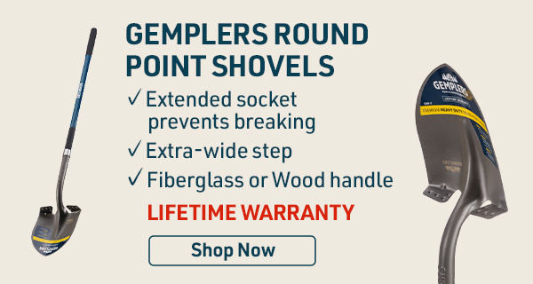 Gemplers Round Point Shovels
