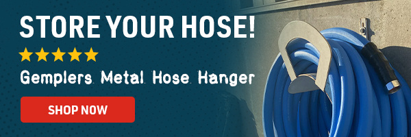STORE YOUR HOSE! Gemplers Metal Hose Hanger