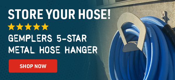 STORE YOUR HOSE! Gemplers 5-Star Metal Hose Hanger
