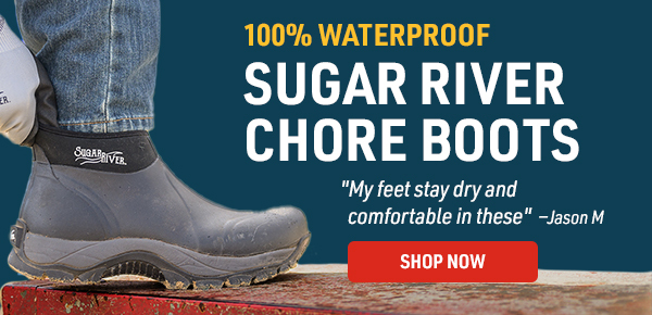 100% waterproof chore boots from Gemplers.